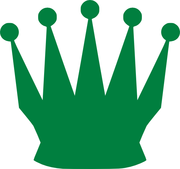 Green Queen Crown Clip Art - vector clip art online ...