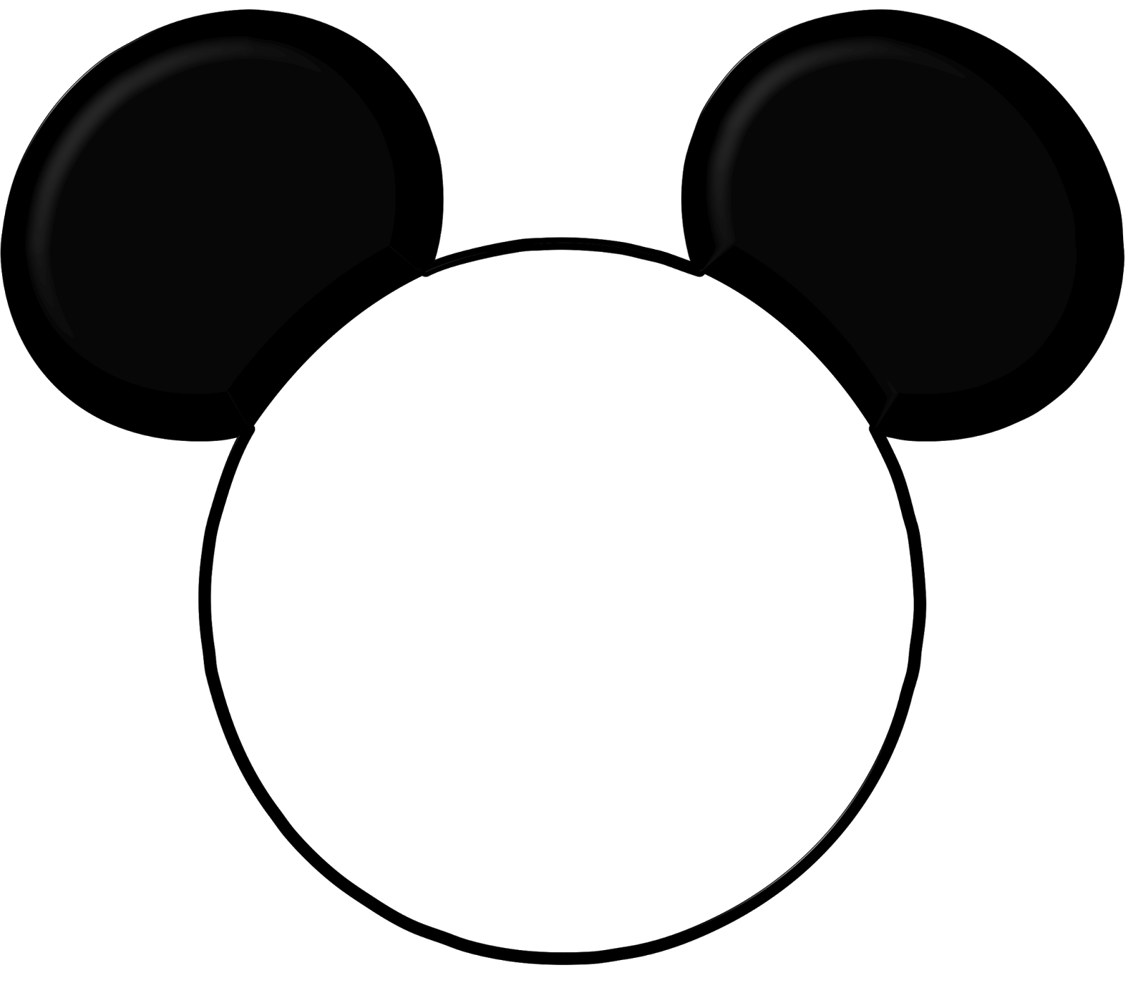 Mickey Mouse Ears Outline