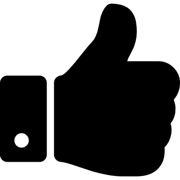 Thumbs up hand symbol Icons | Free Download