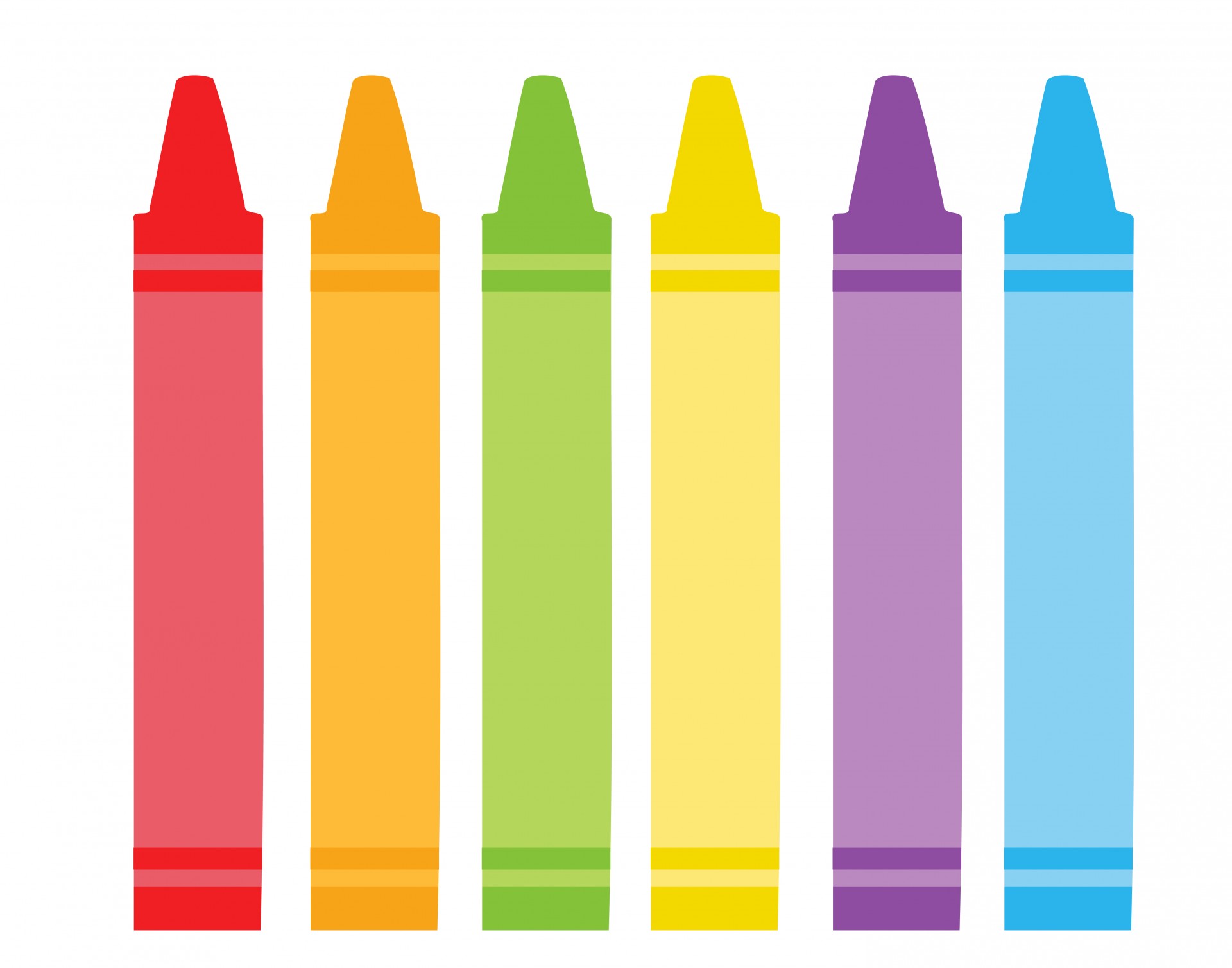 Color crayons clipart