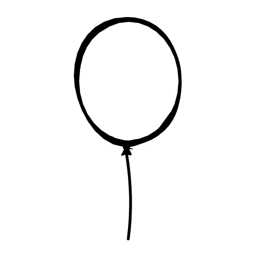 Balloon Outline Clipart