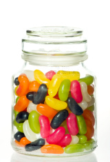 Jellybeans IN Jar stock photos - FreeImages.com