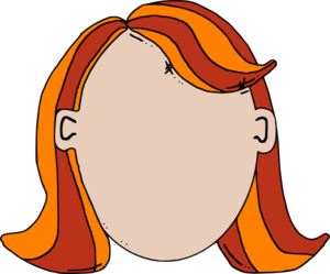 Blank Face Teen Girl Cartoon Clip Art - vector clip ...