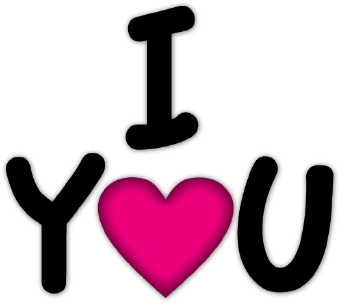 I Love You Clipart Black And White - Free Clipart ...