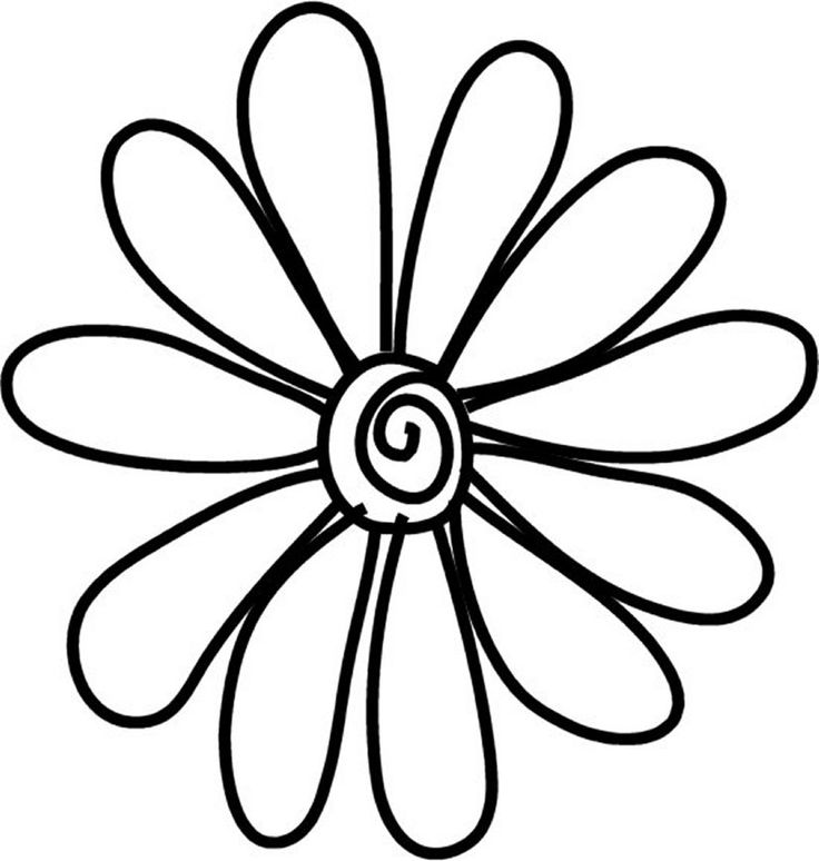 Daisy Drawing | Draw Flowers, Basic ...