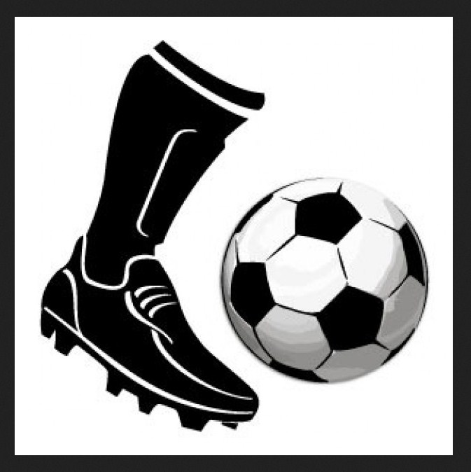 Soccer ball soccer clipart image football player kicking a 2 ...