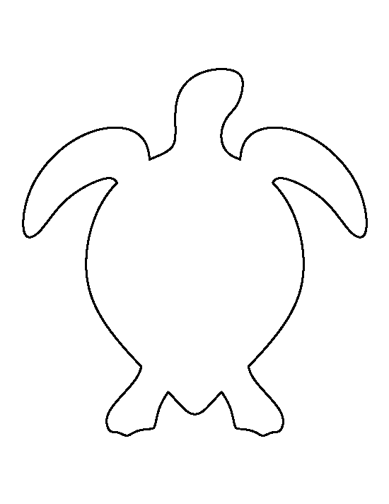 Sea Turtle Template Printable