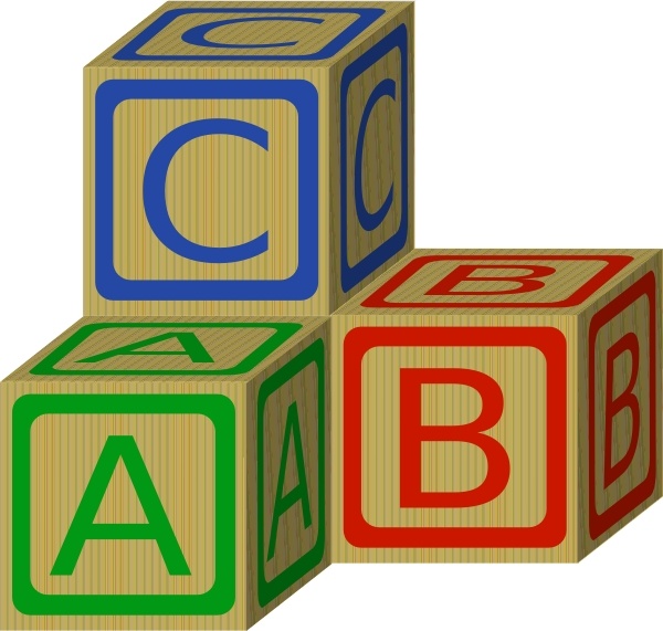 Abc blocks free clipart - ClipartNinja