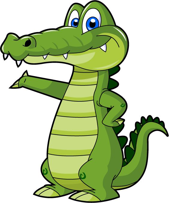 Animated alligator clipart