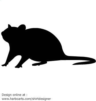 Download : Rat silhouette - Vector Graphic