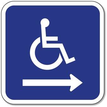 Amazon.com: ADA Handicapped Wheelchair Accessible Symbol Signs ...