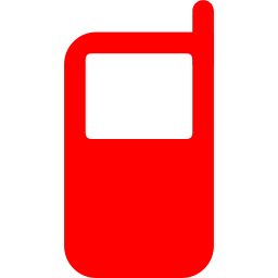 Free red cell phone icon - Download red cell phone icon
