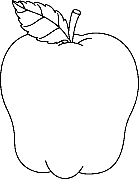 Apple Clip Art Black And White - Tumundografico