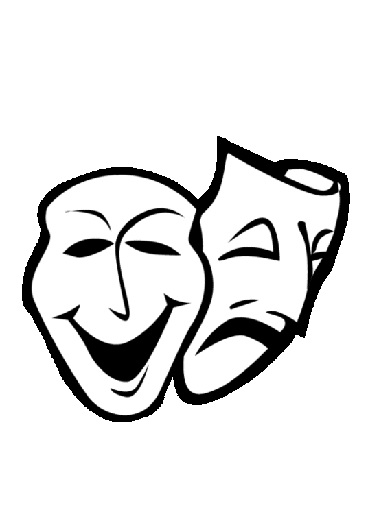 Free Printable Drama Masks Clipart - Free to use Clip Art Resource