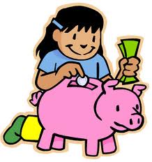 Kids and money clipart