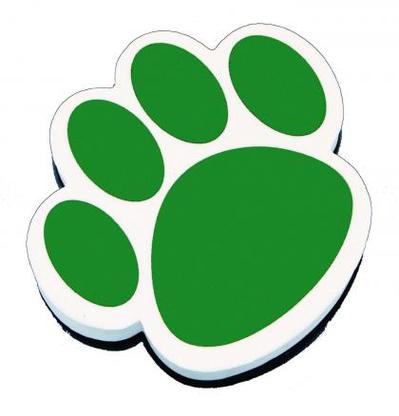 Green Paw Print Clipart - Free to use Clip Art Resource