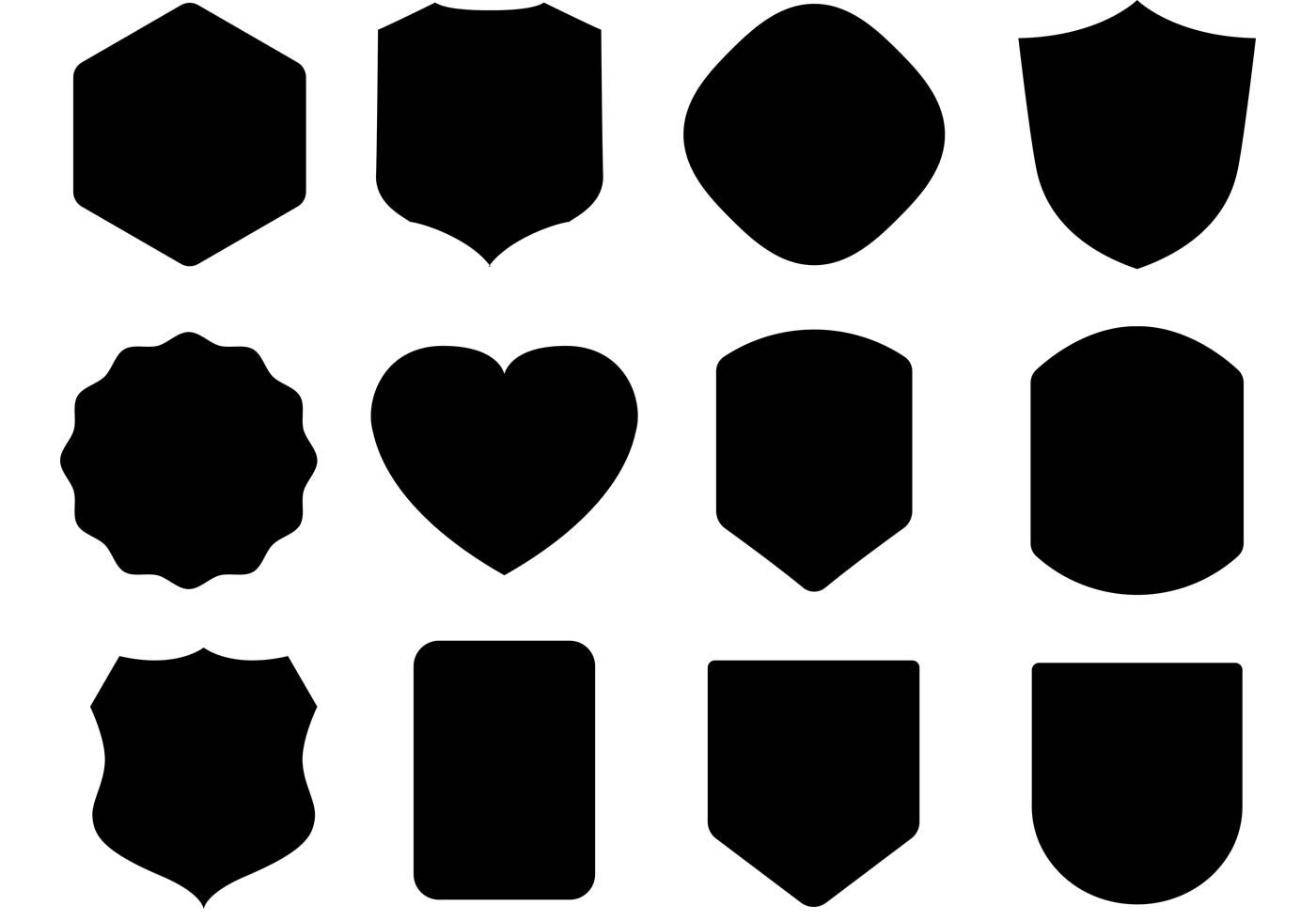 Free Vector Shield Shapes - (6960 Free Downloads)