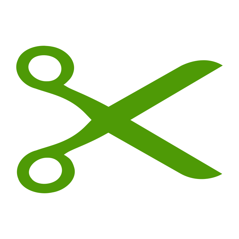 Clipart - Openclipart Scissors Logo in Green