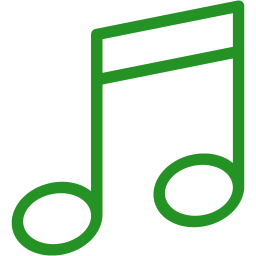 Green music note 2 icon - Free green music note icons