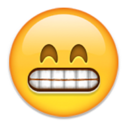 ð?? Grinning Face with Smiling Eyes Emoji (U+1F601/U+E404)