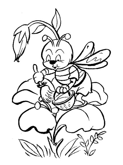 Bee Coloring Pages | kids world