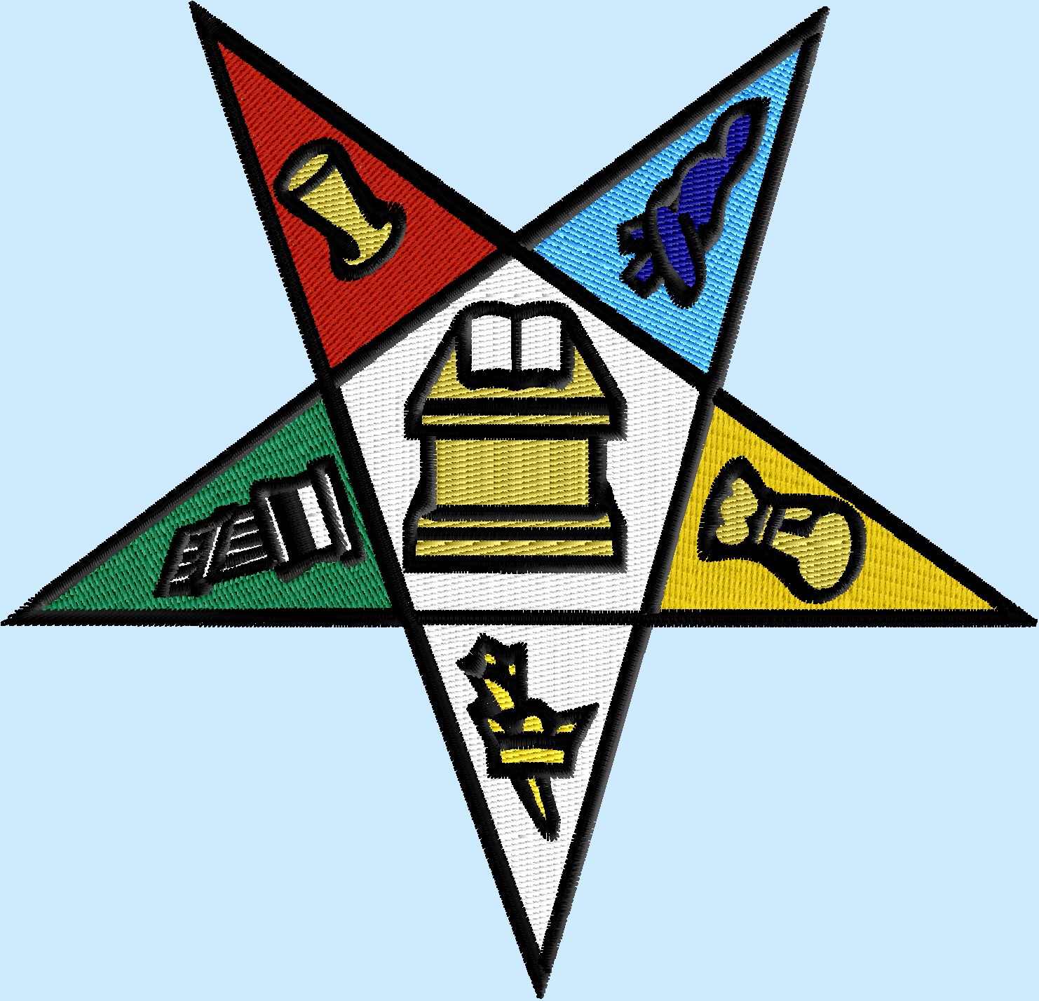 Order of the Eastern Star, Freemasons Masonic logo 4 size pack ...