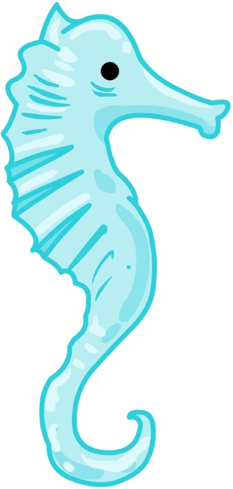 Clip art seahorse