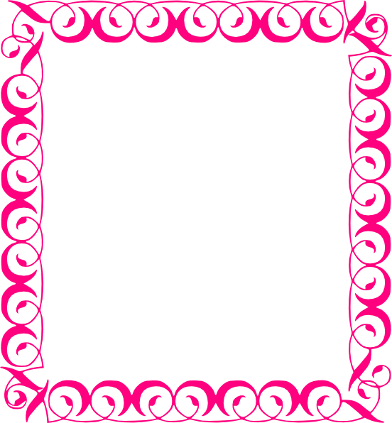Pink Fancy Borders Clipart