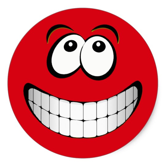 Red Smiley Face Stickers | Zazzle