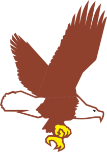 Bald Eagle Flying Clip Art - vector clip art online ...