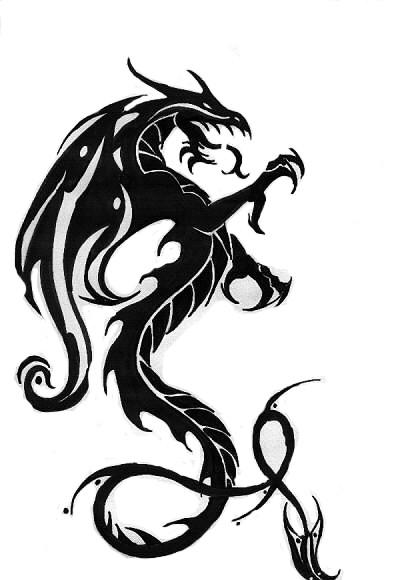 BLACK THINK TATTOO: Dragon tattoo picture