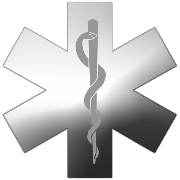 Silver star of life symbol clipart image - ipharmd.