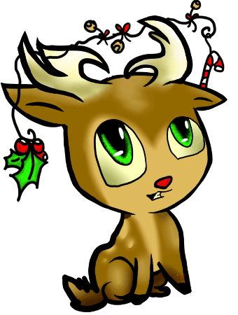 Chibi Reindeer Cartoon Deer, Echo's Cartoon Reindeer Clipart for ...