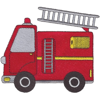 Dakota Collectibles Embroidery Design: Cartoon Fire Engine 4.90 ...