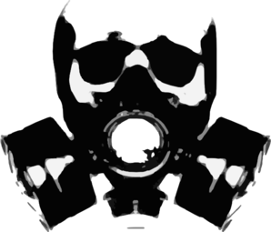 Gas Mask clip art - vector clip art online, royalty free & public ...