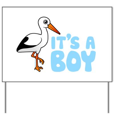 It's A Boy Stork Cards & Maternity Yard Sign < Seasonal Cuteness ...