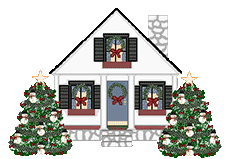 Christmas House Clipart - Animated Christmas Houses