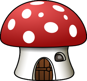Mushroom House clip art - vector clip art online, royalty free ...
