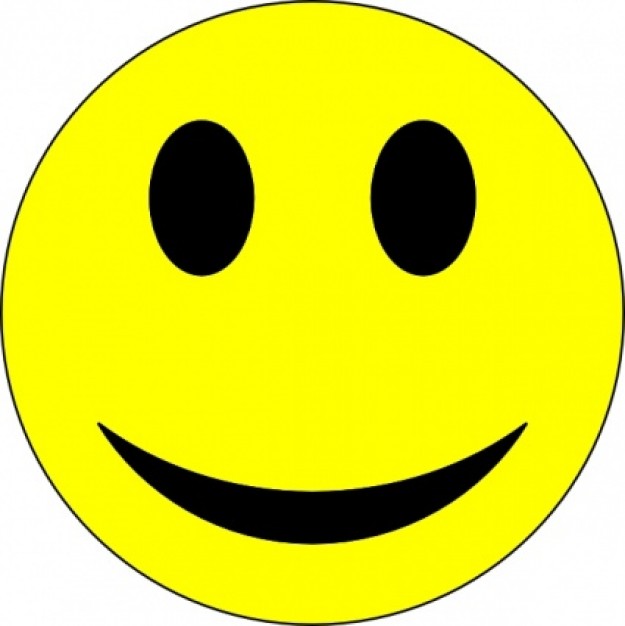 Happy face cartoon clipart