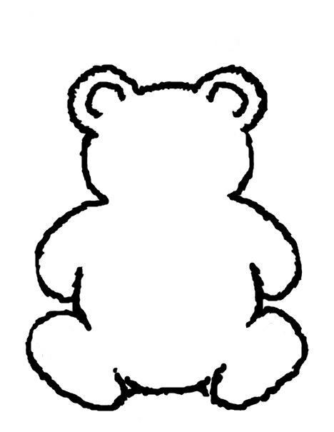 clipart teddy bear outline - photo #37