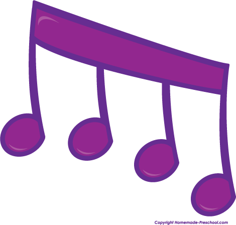 Purple Musical Notes Free Clipart