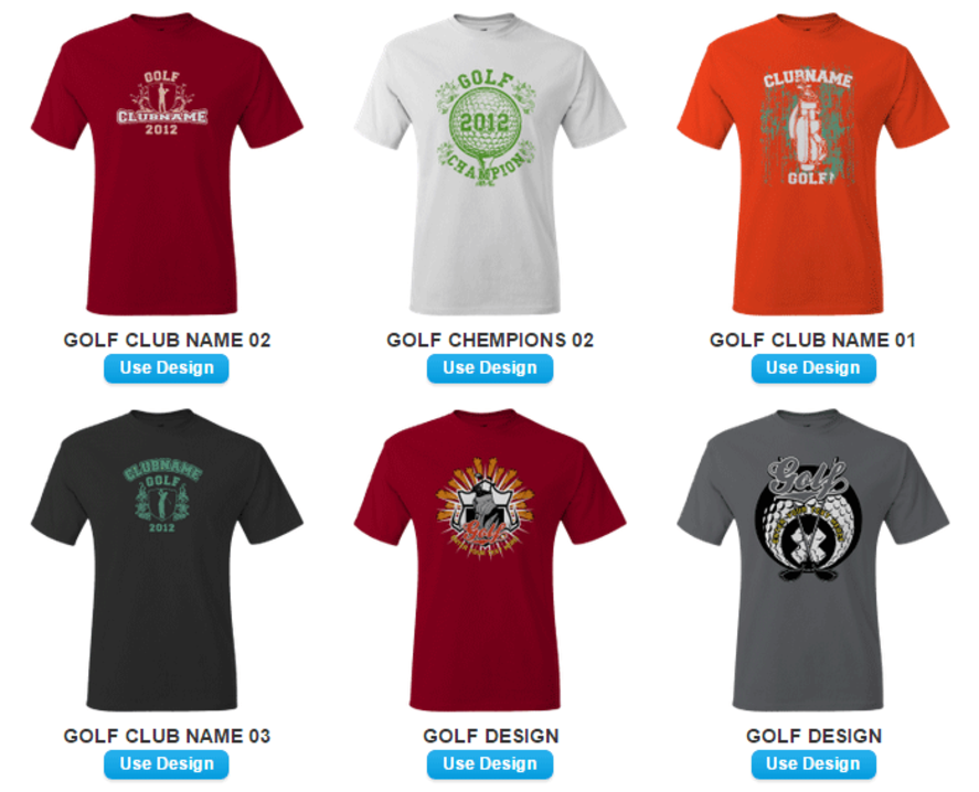 Golf T-shirts Design Your Own