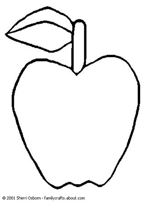 Best Photos of Apple Coloring Pages To Print - Preschool Apple ...