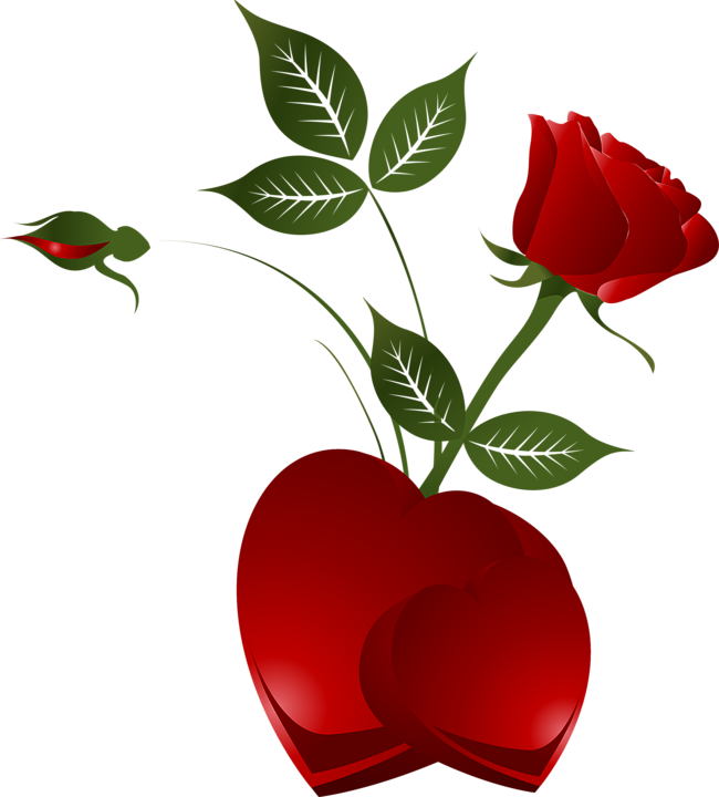 Roses And Hearts - ClipArt Best