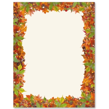 Fall Gathering Border Papers | PaperDirect