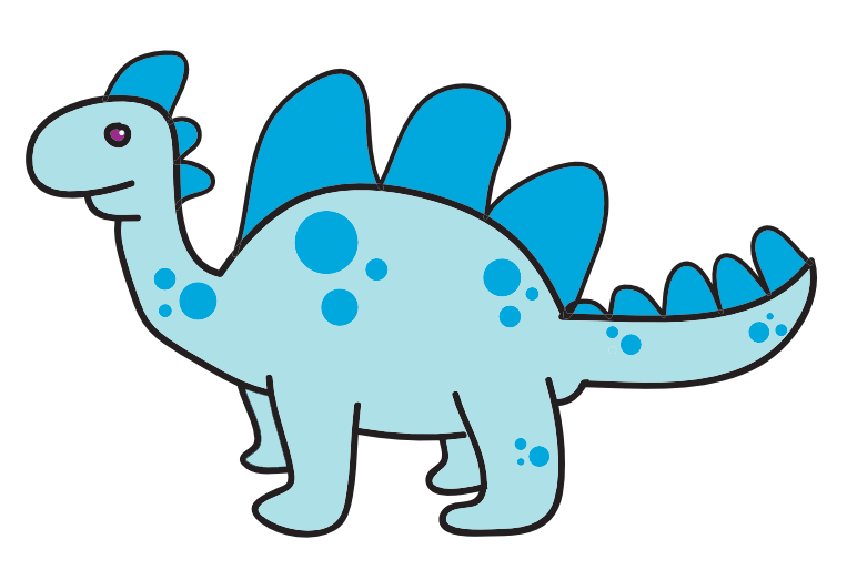 Blue dinosaur clipart - ClipartFox