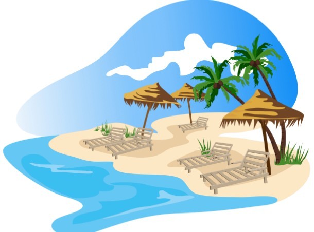 Summer Beach Cartoon Related Keywords & Suggestions - Summer Beach ...