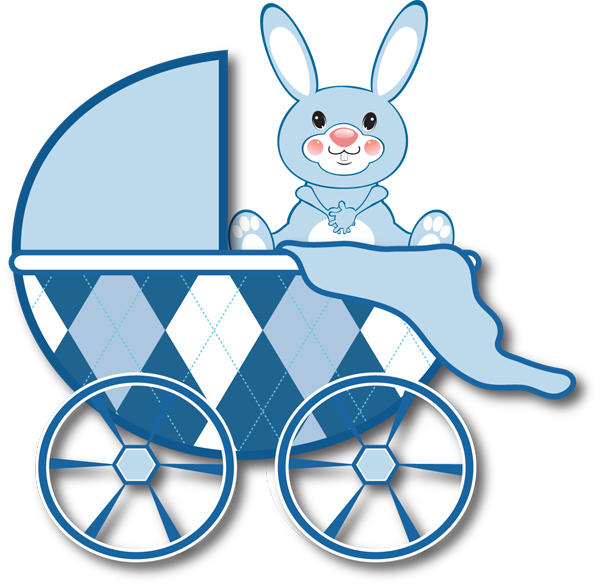 Pink Baby Carriage Clipart