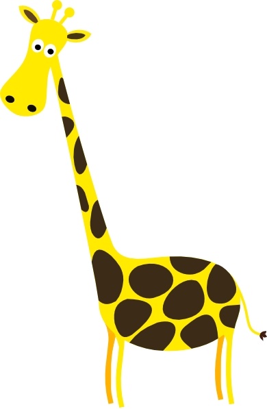 Cartoon Giraffe clip art Free vector in Open office drawing svg ...