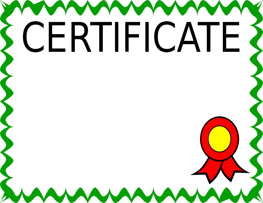 Certificate Clipart